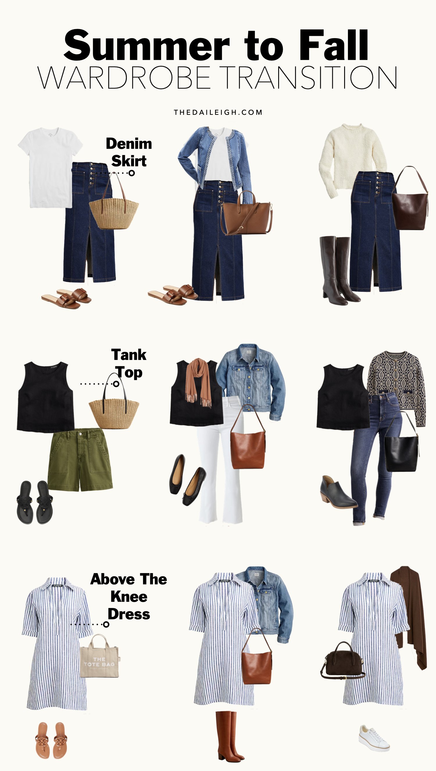 How To Wear Summer Clothes in Fall THE DAILEIGH